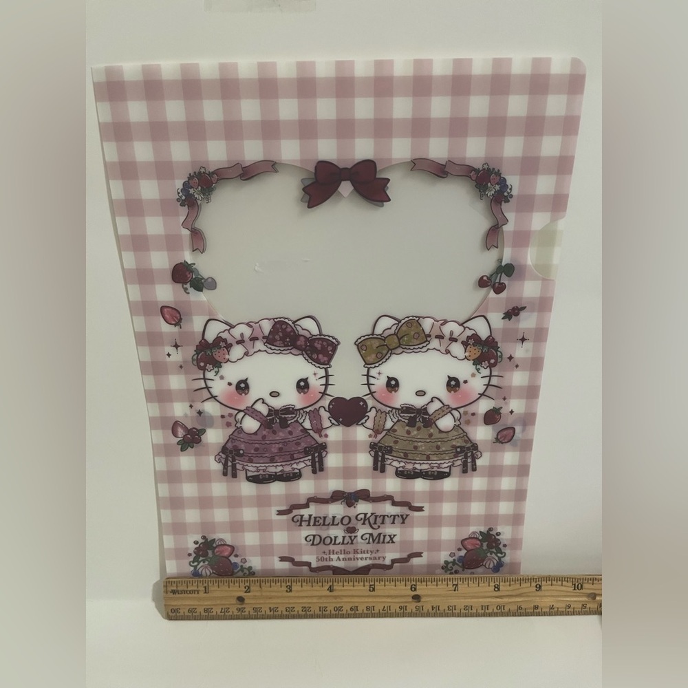 Hello Kitty and Mimi Dolly Mix 50th Anniversary Thin File Folder - Picture 5 of 5